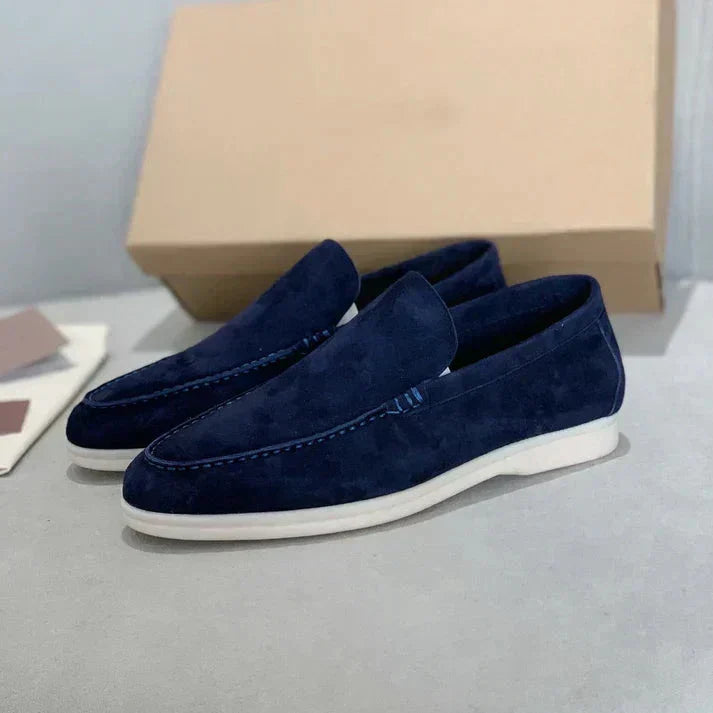 Loafer eleganti in pelle scamosciata