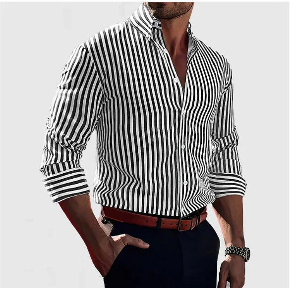 Camicia a righe raffinata