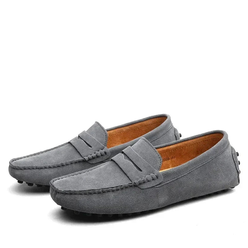 Slip-on casual in camoscio