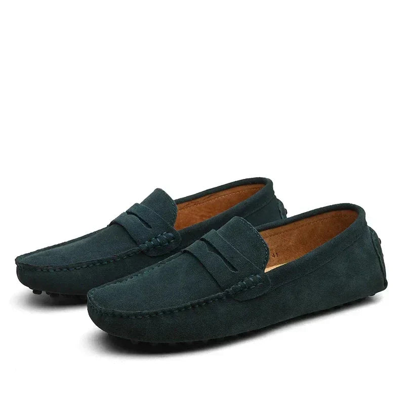 Slip-on casual in camoscio