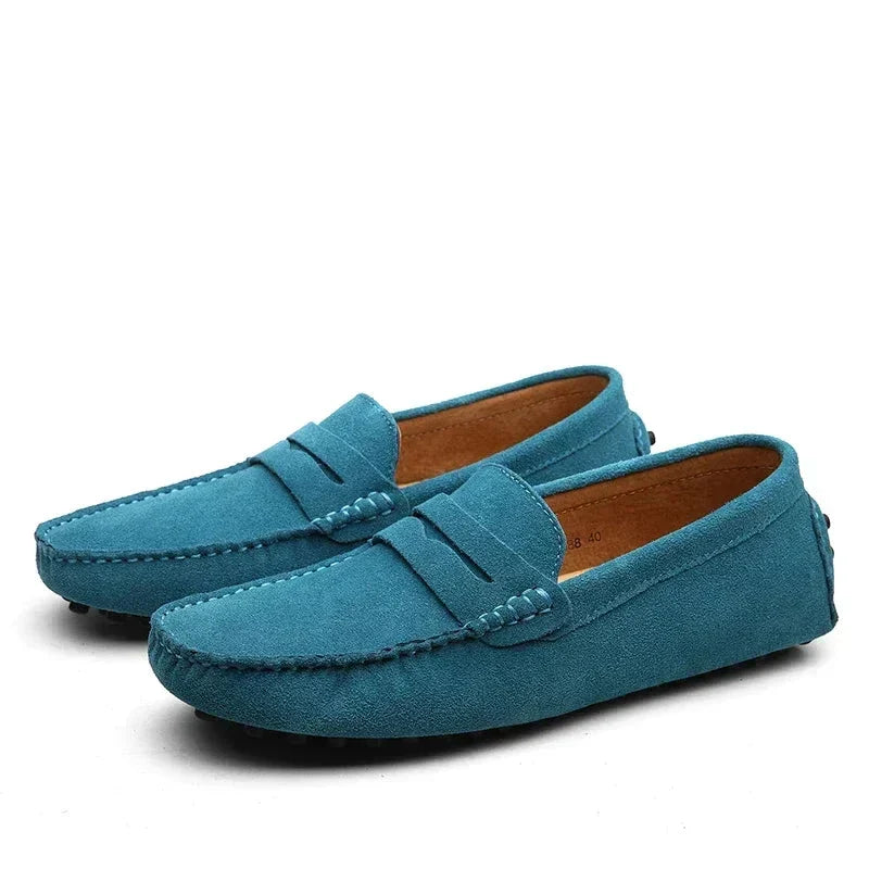 Slip-on casual in camoscio