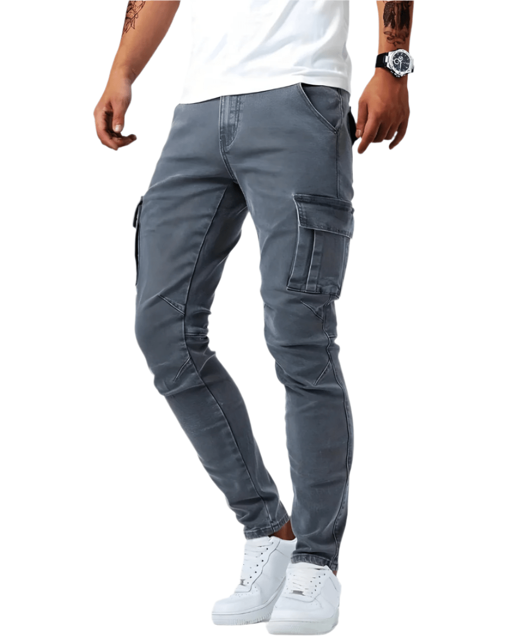 Pantaloni cargo elasticizzati