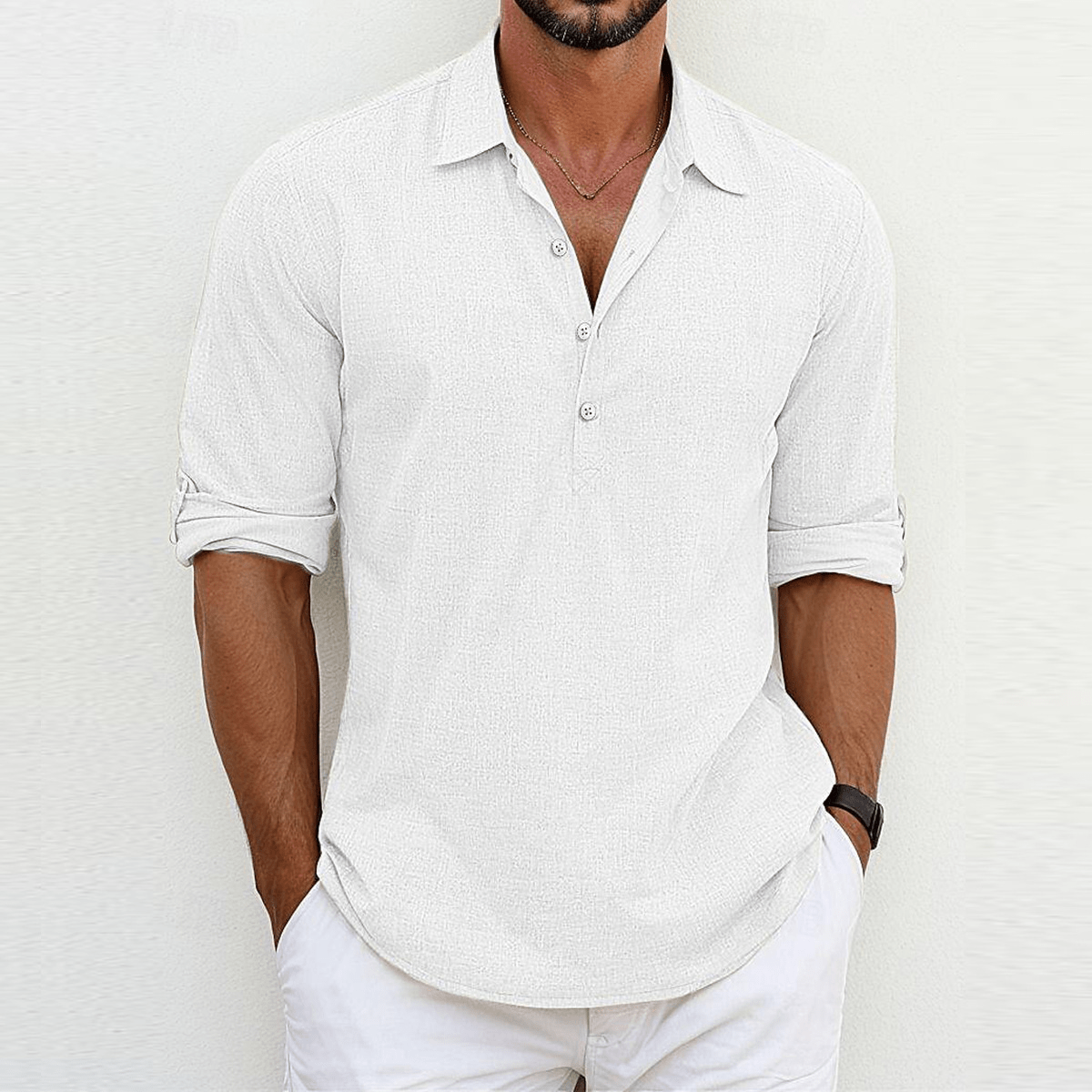 Camicia di lino raffinata