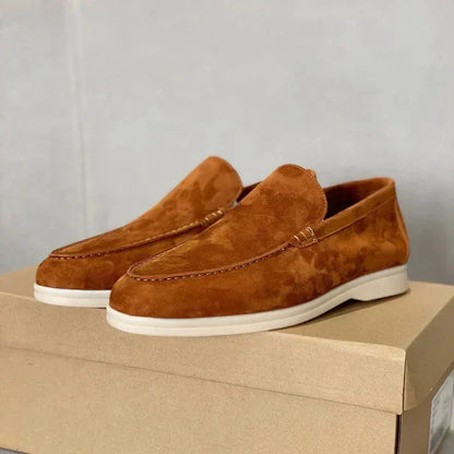 Loafer eleganti in pelle scamosciata