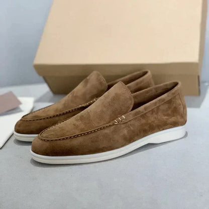 Loafer eleganti in pelle scamosciata
