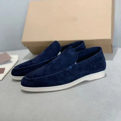 Loafer eleganti in pelle scamosciata