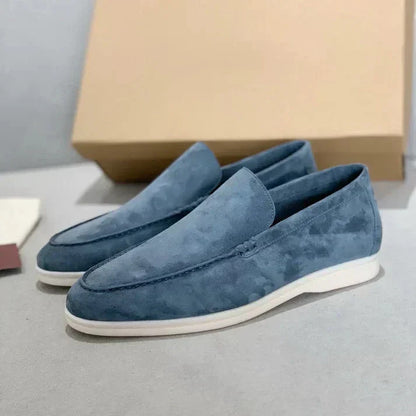 Loafer eleganti in pelle scamosciata