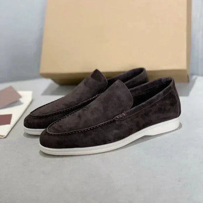 Loafer eleganti in pelle scamosciata