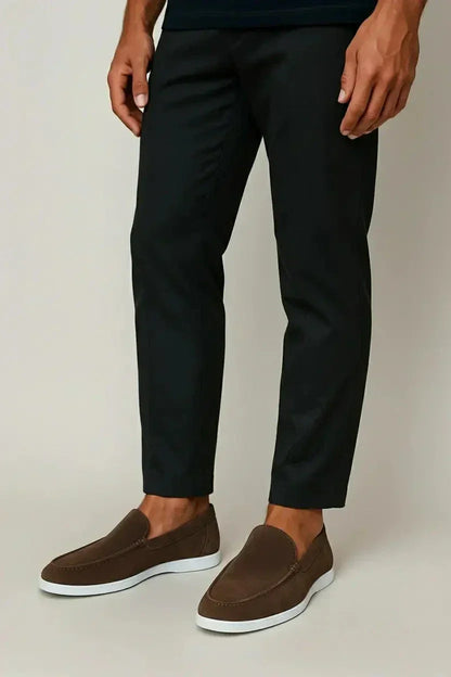 Mocassini raffinati in camoscio