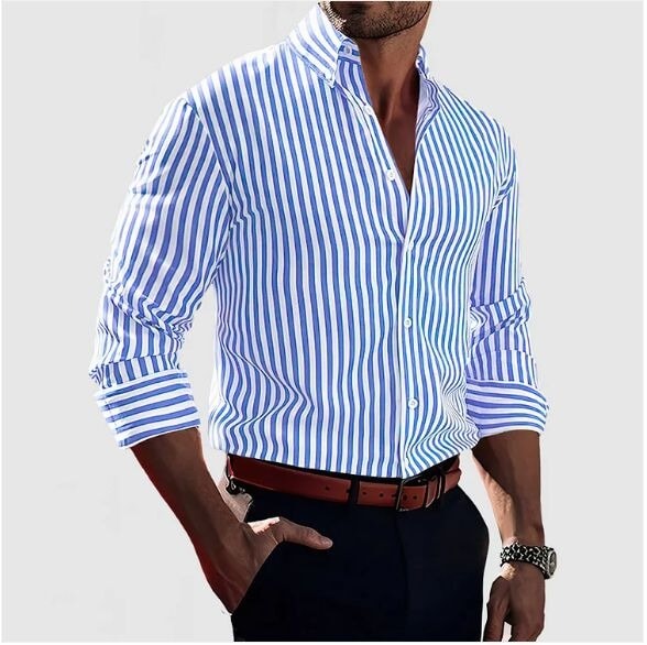 Camicia a righe raffinata