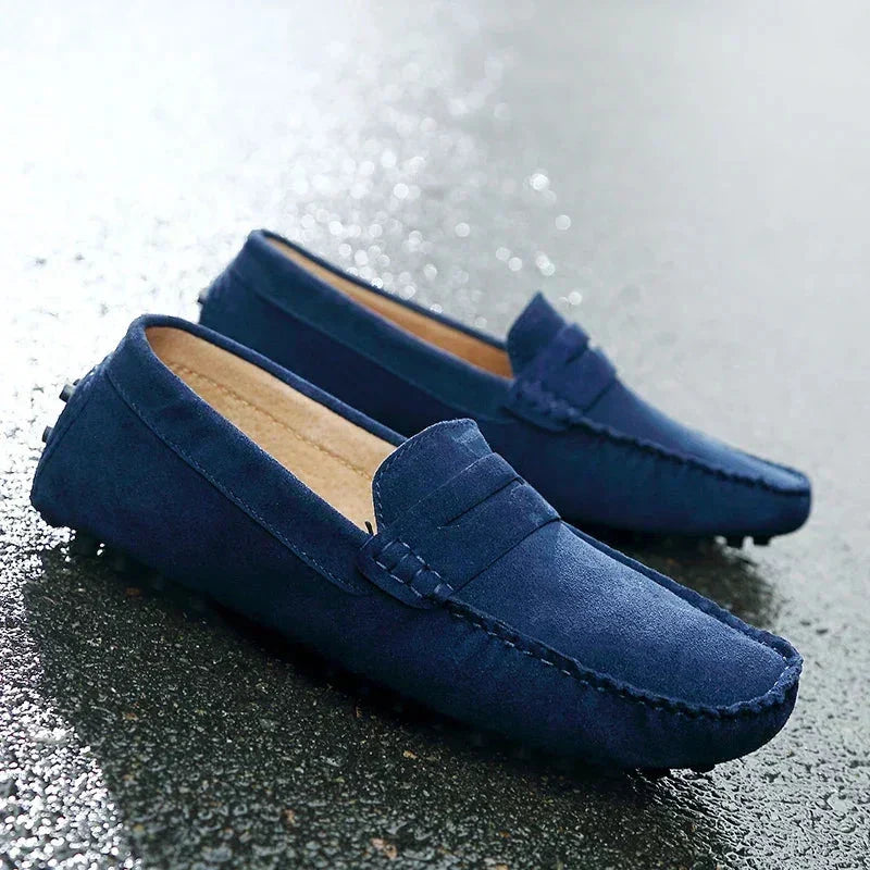 Slip-on casual in camoscio