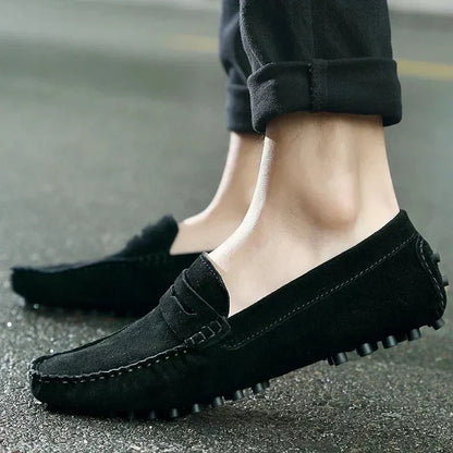 Slip-on casual in camoscio