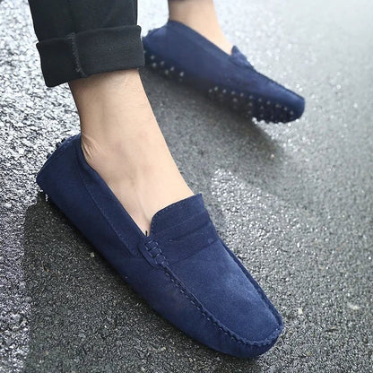 Slip-on casual in camoscio
