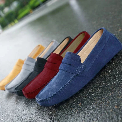 Slip-on casual in camoscio