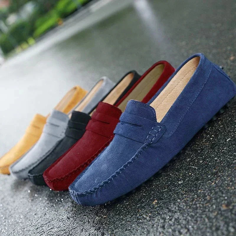 Slip-on casual in camoscio