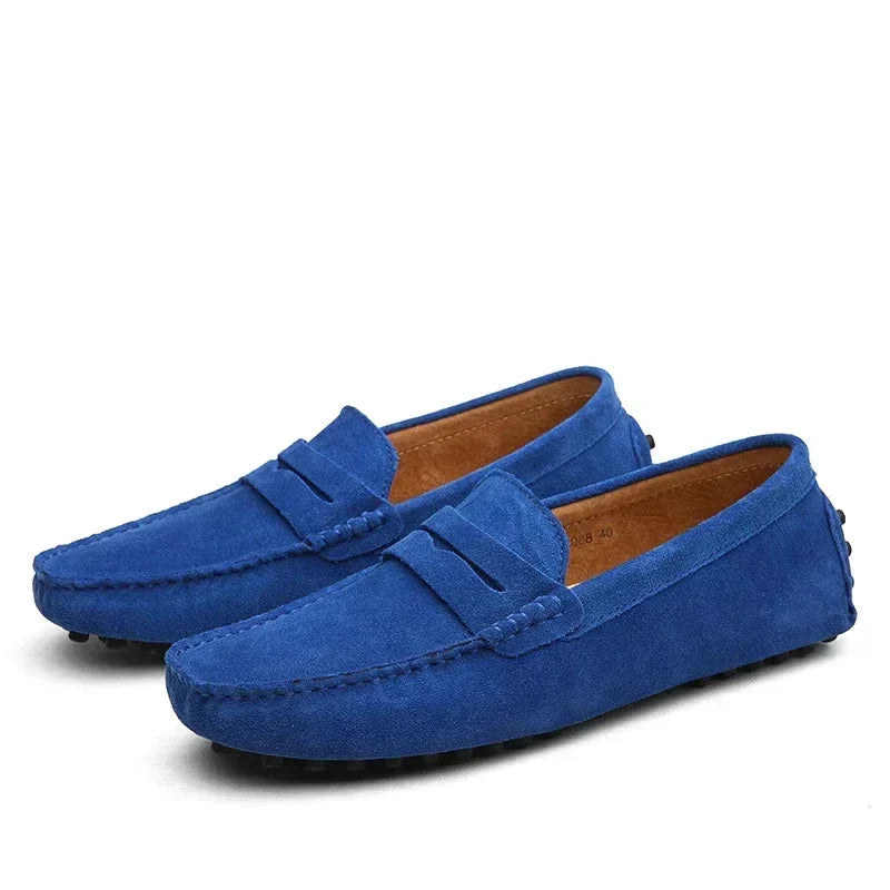 Slip-on casual in camoscio