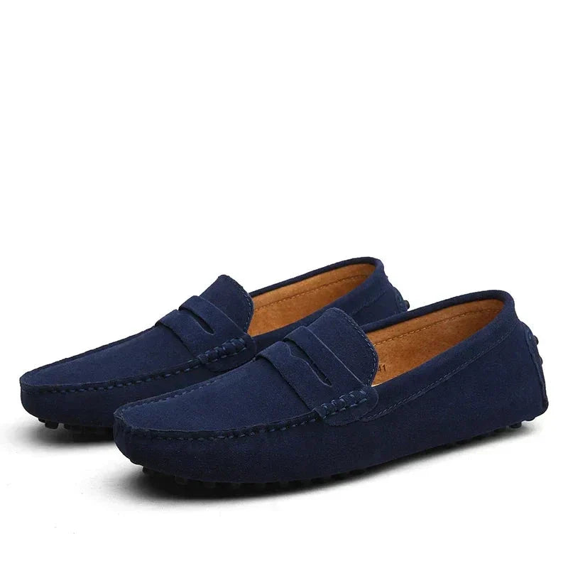 Slip-on casual in camoscio
