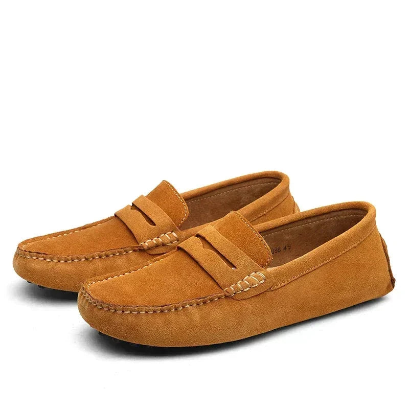 Slip-on casual in camoscio