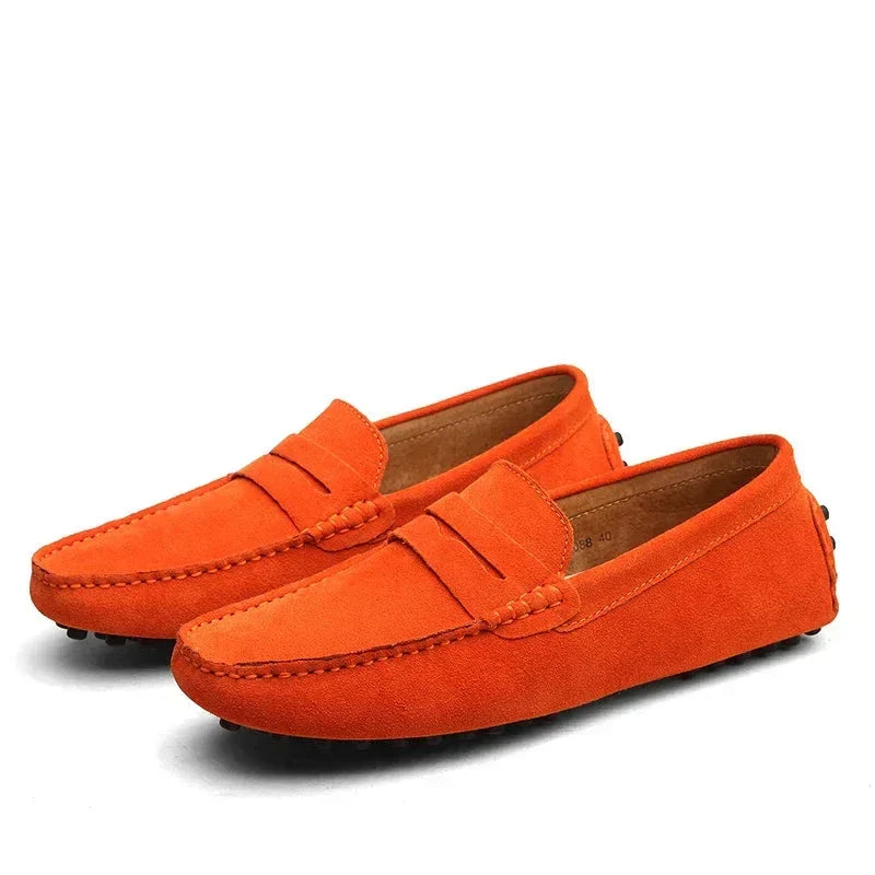 Slip-on casual in camoscio