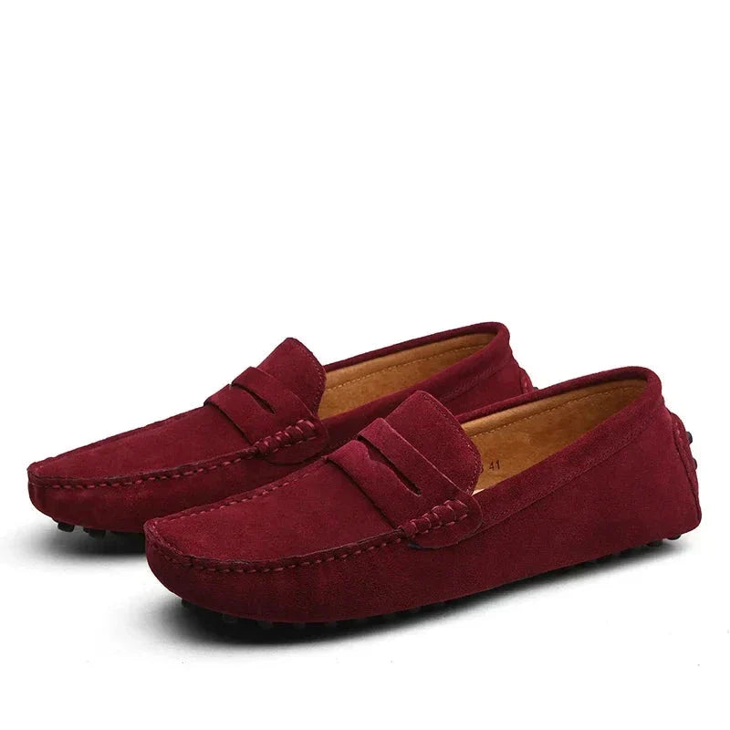Slip-on casual in camoscio
