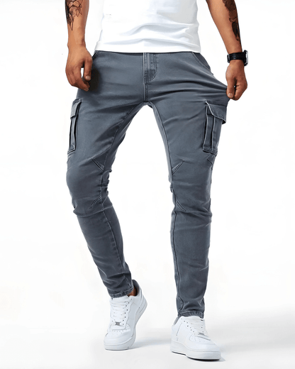 Pantaloni cargo elasticizzati