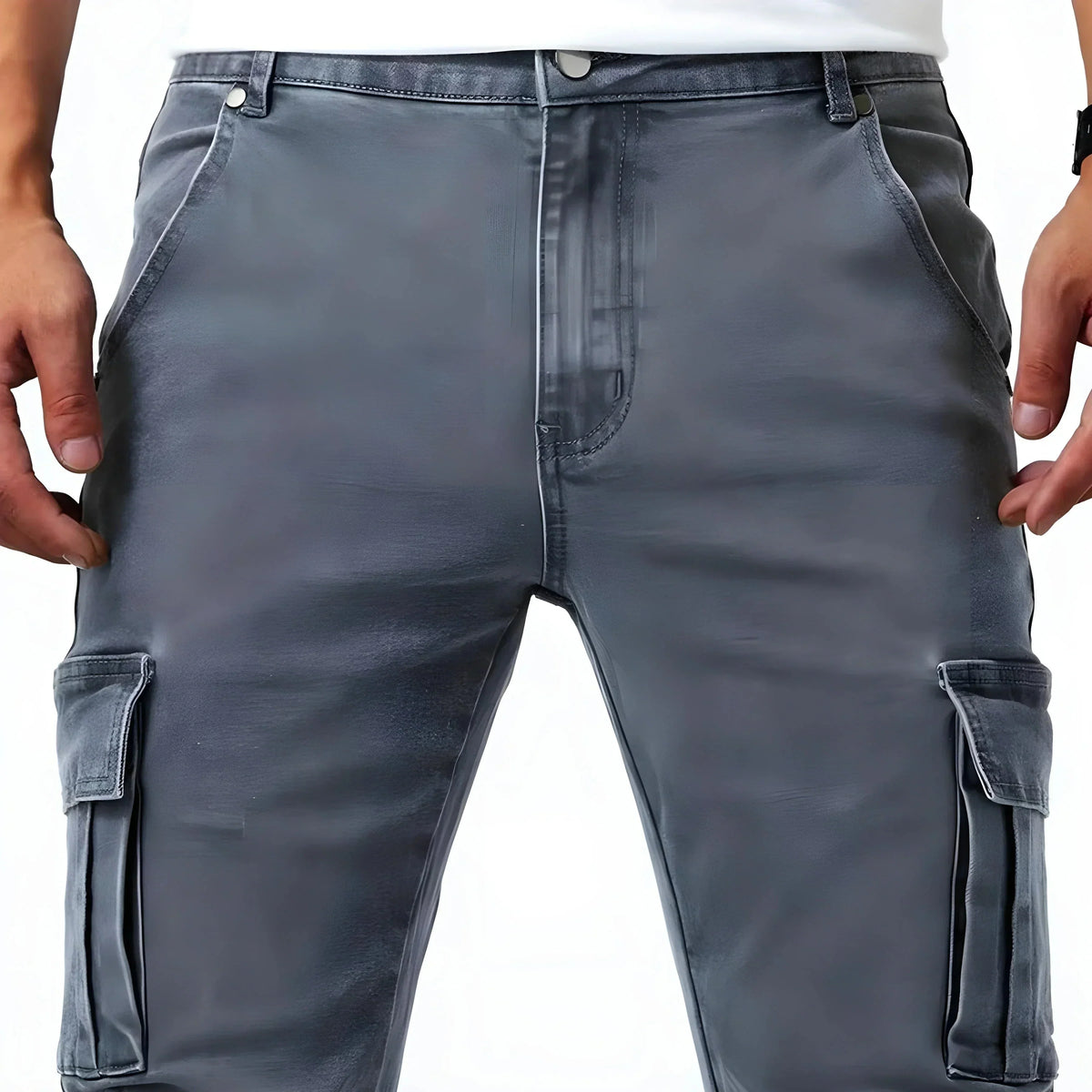 Pantaloni cargo elasticizzati