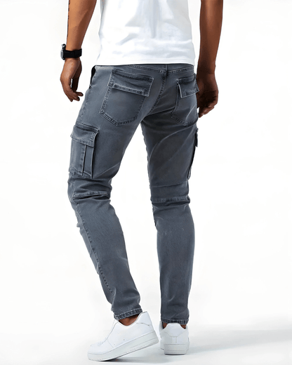 Pantaloni cargo elasticizzati