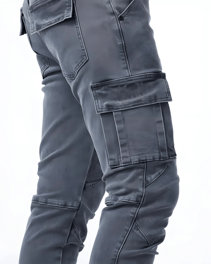 Pantaloni cargo elasticizzati